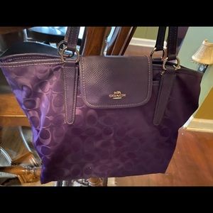 Coach nylon handbag authentic